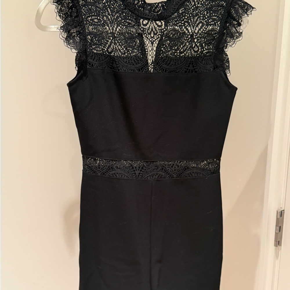 Maje Black Lace Romper